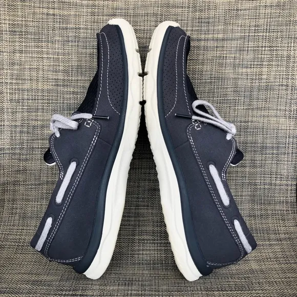 Clarks Men's Marus Edge Boat Shoes Navy Cloud-comfort collection size 13