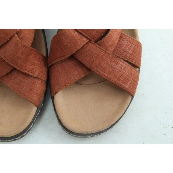 Clarks Merliah Echo Slip On Slingback Wedge Sandals Women's Sz 8 Shoes