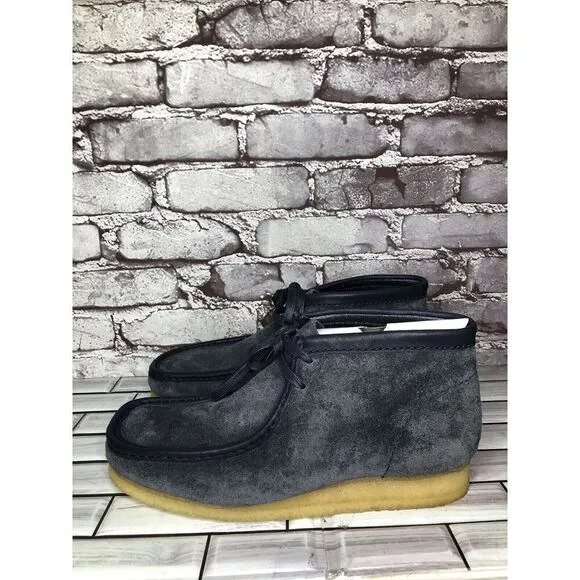Clarks Originals Wallabee Blue Suede Chukka Boots Men’s Sz 11M US/44.5EU 11826