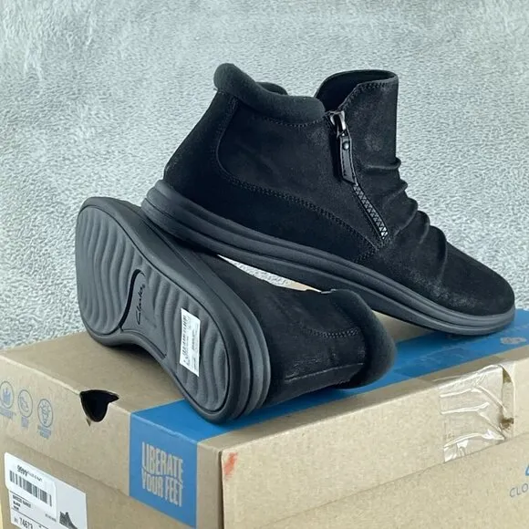 Clarks Women's Breeze Range Ankle Boot, Black, 11 NWB S111