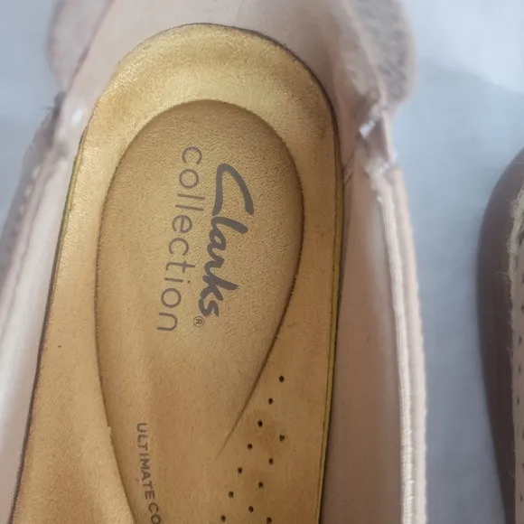 Clarks Women's Elaina Ruby Warm Beige Slip On Espadrilles 9.5W