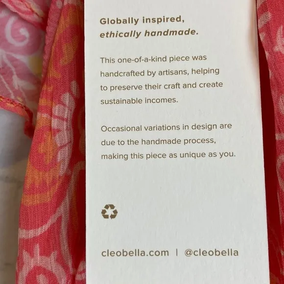 Cleobella Hannah Cutout Tiered Ruffle Maxi Dress in Coral Blossom Medium NWT