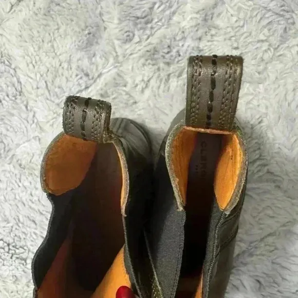 CLERGERIE Wafa Leather Ankle Boots | Size 38 / US 7.5 | Made in Portugal | Block