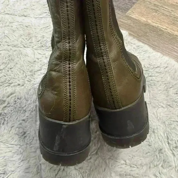 CLERGERIE Wafa Leather Ankle Boots | Size 38 / US 7.5 | Made in Portugal | Block