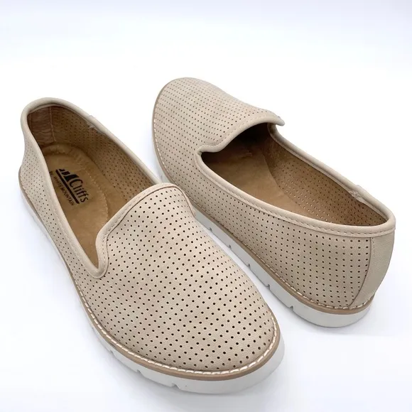 Cliff by White Mountain Slip On Perforated Shoes