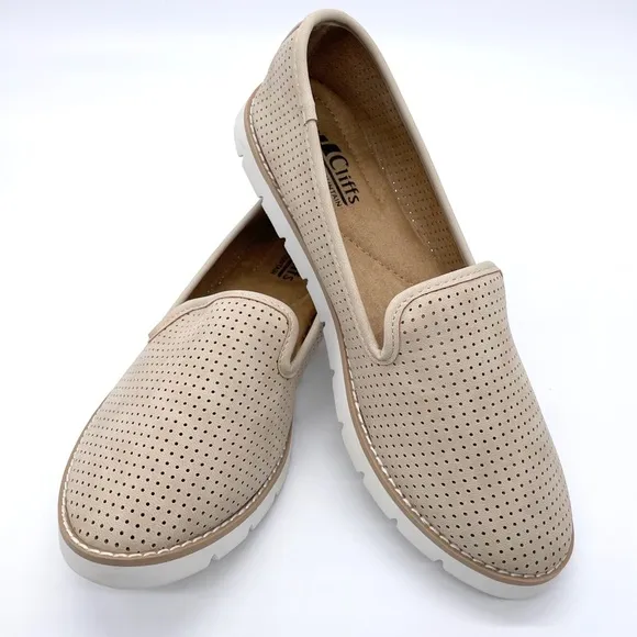 Cliff by White Mountain Slip On Perforated Shoes
