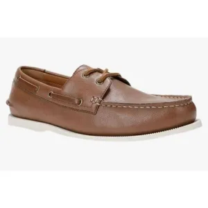 Clubroom Mens Brown Comfort Elliot Round Toe Lace-Up Boat Shoes