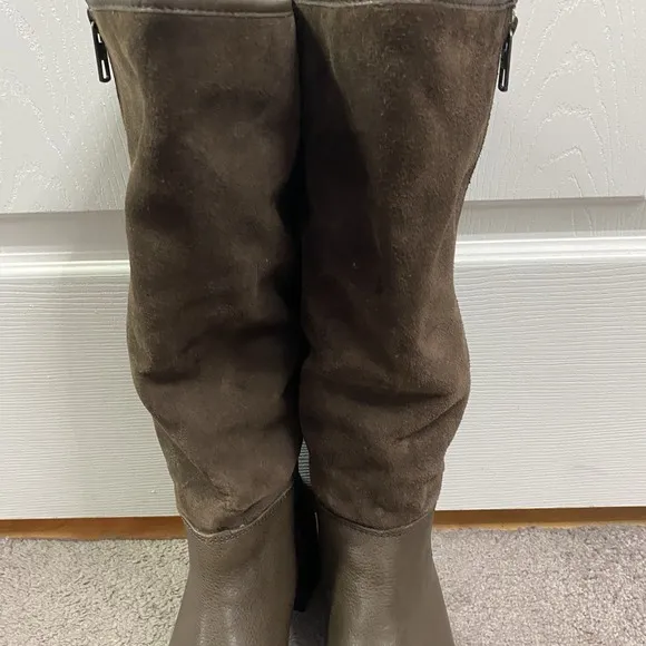 Coach Bailey Safari Brown  Womens Leather Fashion Knee-High Boots Size 9.5B