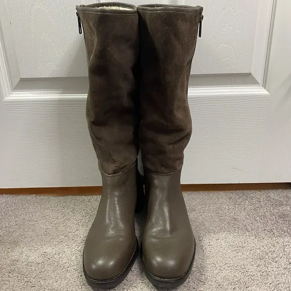 Coach Bailey Safari Brown  Womens Leather Fashion Knee-High Boots Size 9.5B