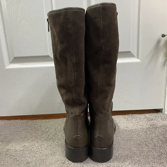 Coach Bailey Safari Brown  Womens Leather Fashion Knee-High Boots Size 9.5B