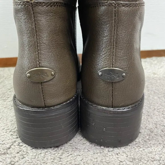 Coach Bailey Safari Brown  Womens Leather Fashion Knee-High Boots Size 9.5B