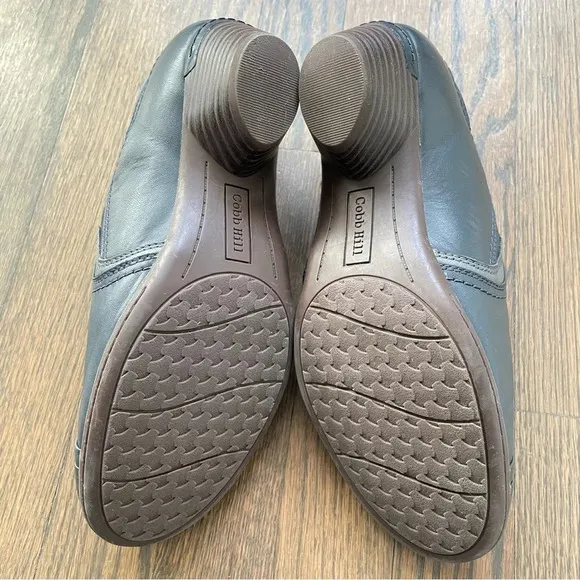 Cobb Hill Women’s LAUREL SLIP-ON Blue Leather shoes size