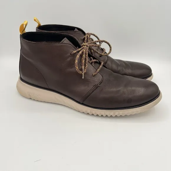 Cole Haan 2.ZEROGRAND Chukka Boots Sneaker Men Size 11.5 Leather Lace Dress Shoe