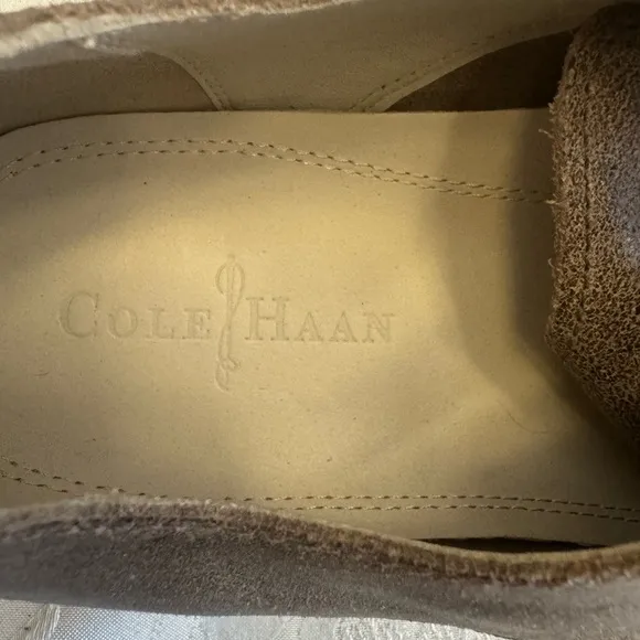 Cole Haan Air Size 12M Jasper Wing Tip Shoes C10042 Smoke Suede Brown comfort