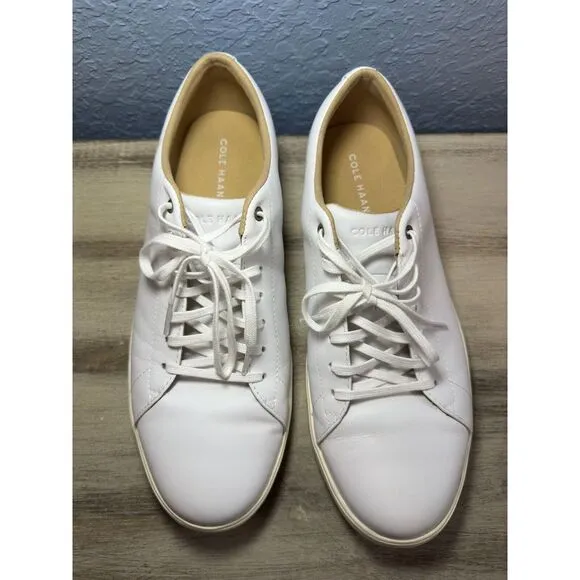 Cole‎ Haan Grand  Crosscourt Men's Leather Shoes White C36922 Men's 10 #26