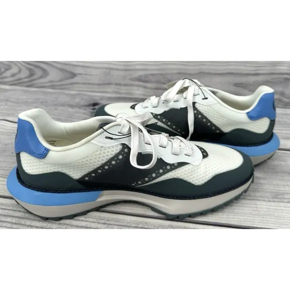 COLE HAAN GRANDPRO ASHLAND  GOLF SHOES  Men's Size 7.5 M  WHITE / BLUE   NEW!!