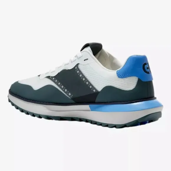 COLE HAAN GRANDPRO ASHLAND  GOLF SHOES  Men's Size 7.5 M  WHITE / BLUE   NEW!!