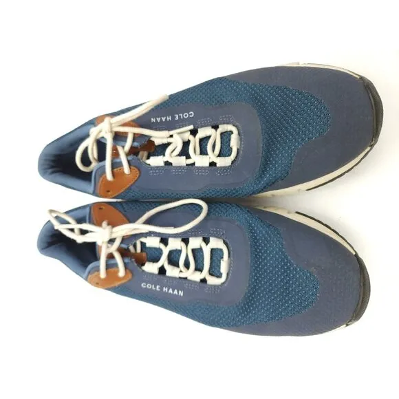 Cole Haan Grandsport Flex Shoes Men's 9 M Blue Comfort Lace Up Sneakers