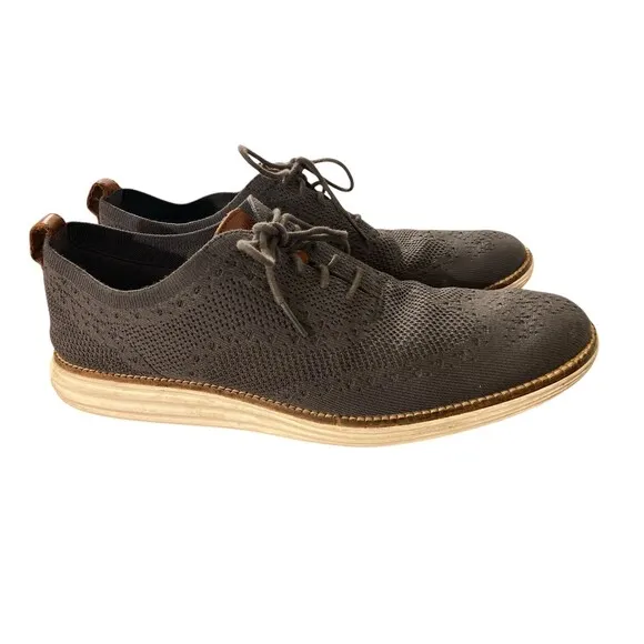 Cole Haan Gray Wingtip Comfort  Shoes Men’s Size 12 M