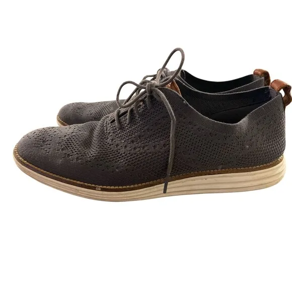 Cole Haan Gray Wingtip Comfort  Shoes Men’s Size 12 M