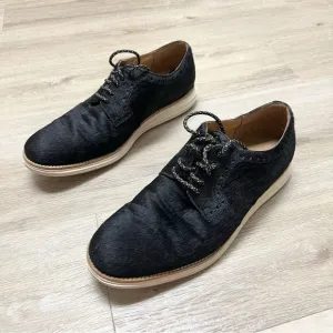 Cole Haan Lunargrand Men's Size 9.5 M Black Hair Fur Oxford Shoes