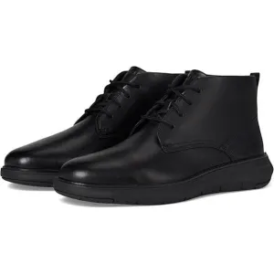 Cole Haan Mens 10.5M Black Leather Grand Remix Ankle Chukka Boots Lace Up P38-8
