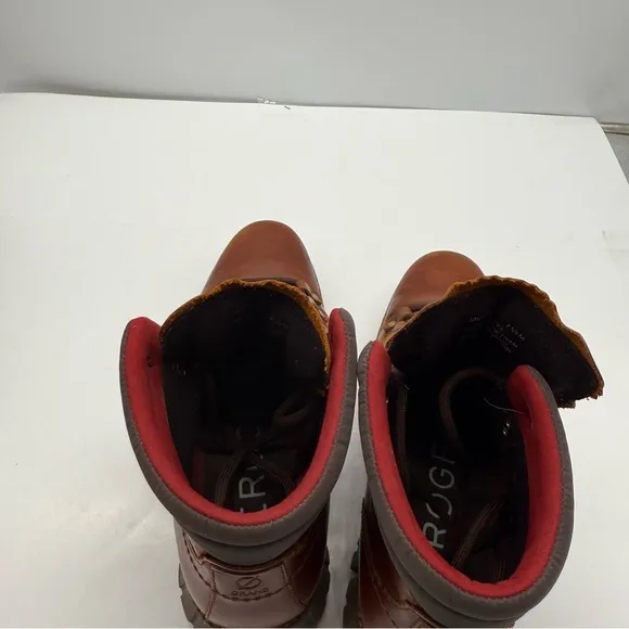 Cole Haan Mens 7.5 Zerogrand Hiker Boots Leather Ankle Hiking Shoes C33471