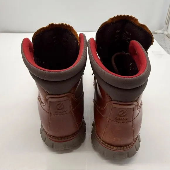 Cole Haan Mens 7.5 Zerogrand Hiker Boots Leather Ankle Hiking Shoes C33471