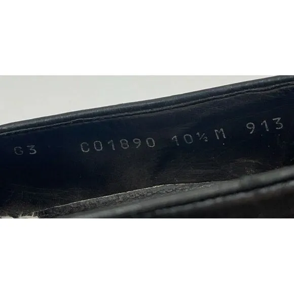 Cole Haan Men's Bragano Shoes 10.5 M Black Loafer Leather Tassel‎ Slip On