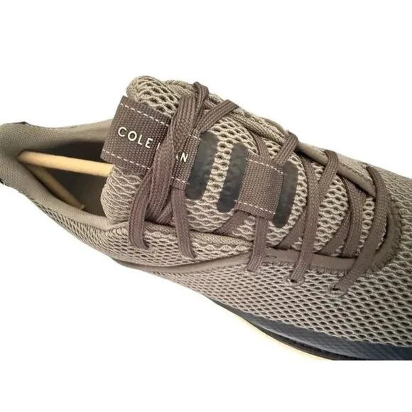 Cole Haan Mens Gray Mesh Brown Suede Zero Grand Atlantic Sneakers Sz 8 NEW