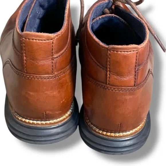 Cole Haan Men’s Original Grand Chukka Boots Brown Leather 8.5W Lace Up Classic