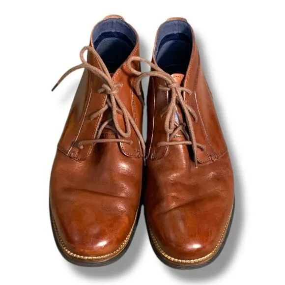 Cole Haan Men’s Original Grand Chukka Boots Brown Leather 8.5W Lace Up Classic