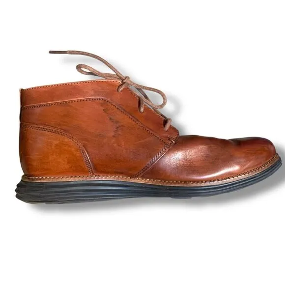 Cole Haan Men’s Original Grand Chukka Boots Brown Leather 8.5W Lace Up Classic