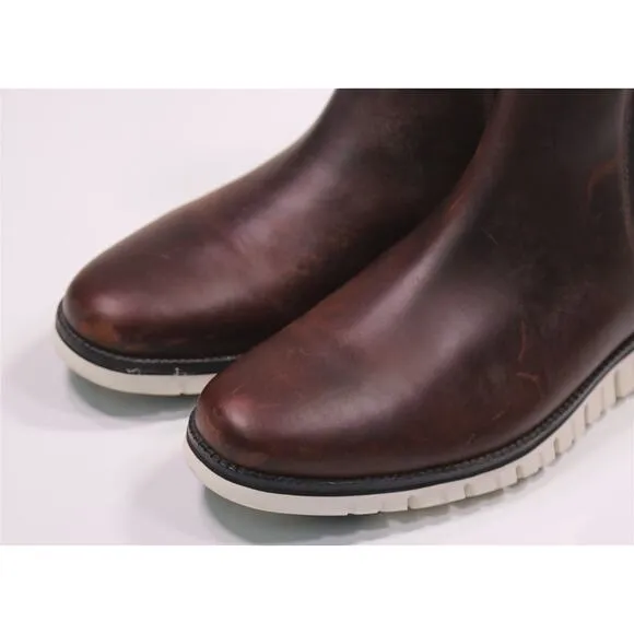 Cole-Haan Men's Zerogrand Brown Chelsea Waterproof Boots US 12
