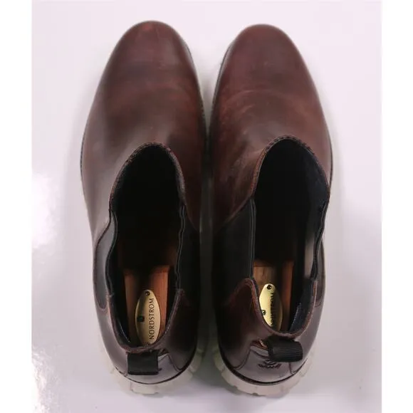 Cole-Haan Men's Zerogrand Brown Chelsea Waterproof Boots US 12