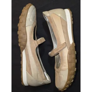 Cole Haan NikeLab Phebes Mary Jane Shoe Womens Size 8B Khaki Tan Sport Flats