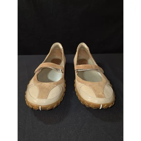 Cole Haan NikeLab Phebes Mary Jane Shoe Womens Size 8B Khaki Tan Sport Flats