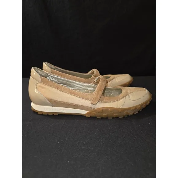 Cole Haan NikeLab Phebes Mary Jane Shoe Womens Size 8B Khaki Tan Sport Flats