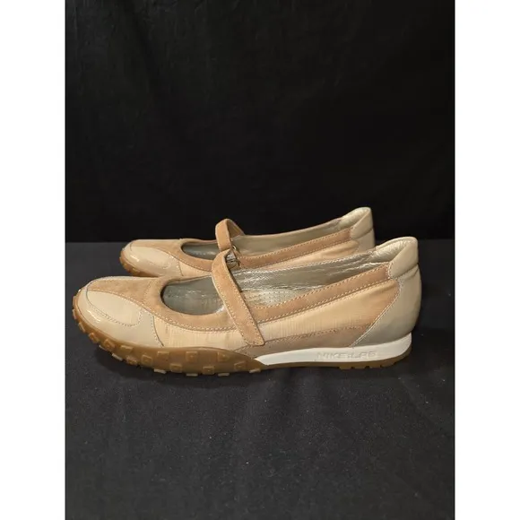 Cole Haan NikeLab Phebes Mary Jane Shoe Womens Size 8B Khaki Tan Sport Flats