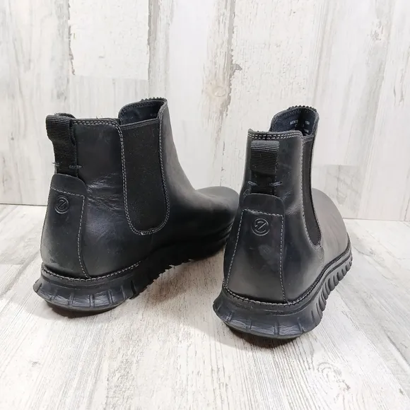 Cole Haan ØriginalGrand Black Leather Slip-On Chelsea Boots #1192
