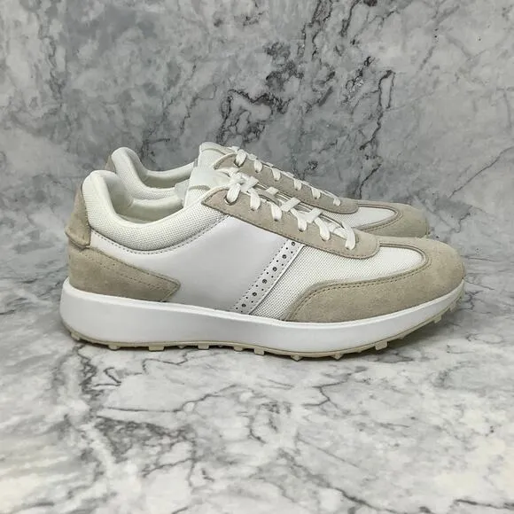 Cole Haan Size 8.5 B White/Ivory Grand Crosscourt Meadow Runner Sneakers M23-4