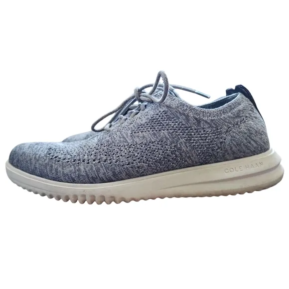 Cole Haan Stitchlite Oxford Lace Up Tennis Shoes Sneakers Grey Sz 10