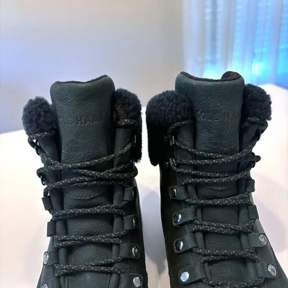 Cole Haan Women's GrandeExplore Dark Green Waterproof Hiking Boots‎ US Size 9 B