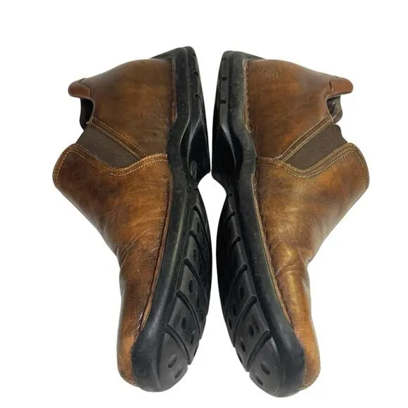 Cole Haan Zeno Leather Split Toe Slip On Shoes Brown Men’s Size 11M