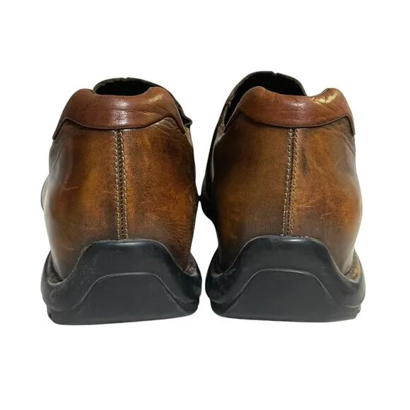 Cole Haan Zeno Leather Split Toe Slip On Shoes Brown Men’s Size 11M