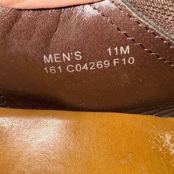 Cole Haan Zeno Leather Split Toe Slip On Shoes Brown Men’s Size 11M