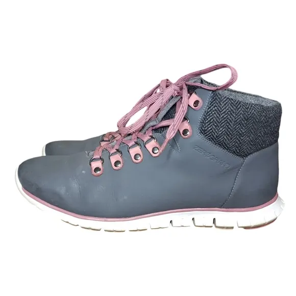 Cole Haan Zerogrand Faribault Wool Hiking Boots Waterproof Womens Size 8.5 B