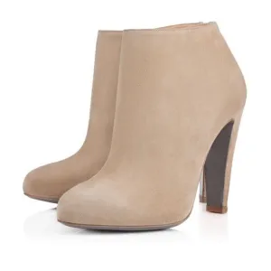 Colin Stuart Victoria secret Tan Suede Fashion show boots Size 8.5.  B76