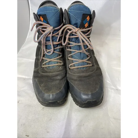 Columbia Fairbanks Omni-Heat Mens Waterproof Winter Boot Graphite Blue  12