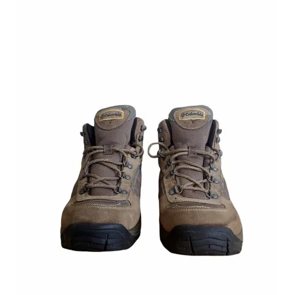 Columbia Hilltop Ridge YM6019-255 Tan Hiking Boots Ankle Top Lace Up Men's Sz 12